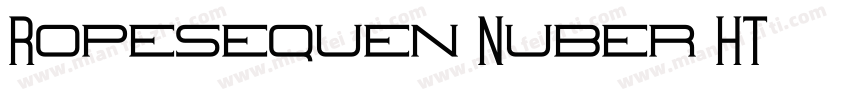 Ropesequen Nuber HT字体转换